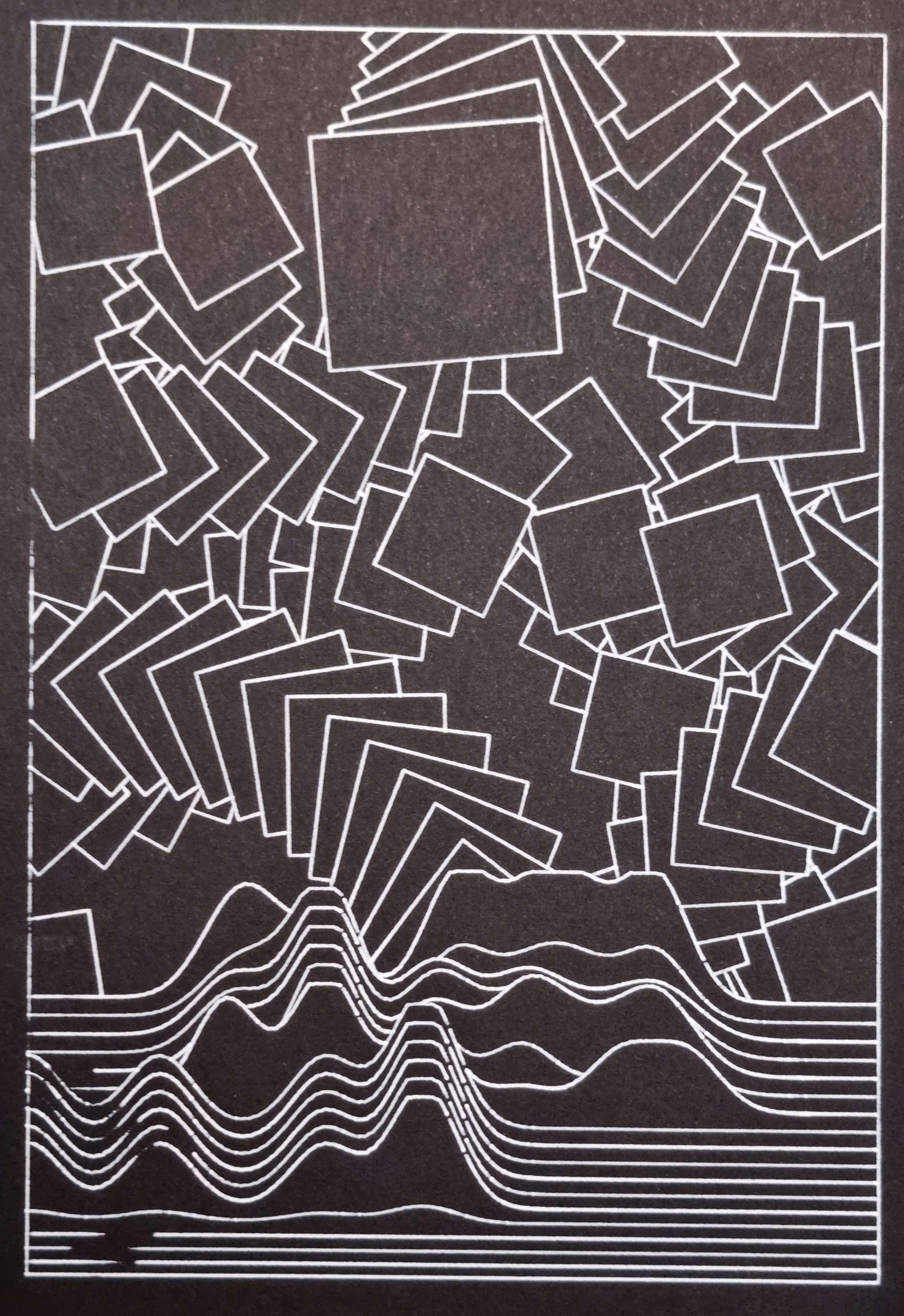 Greweb’s Genesis Stream | Generative Mountain Pen Plotting Art #11